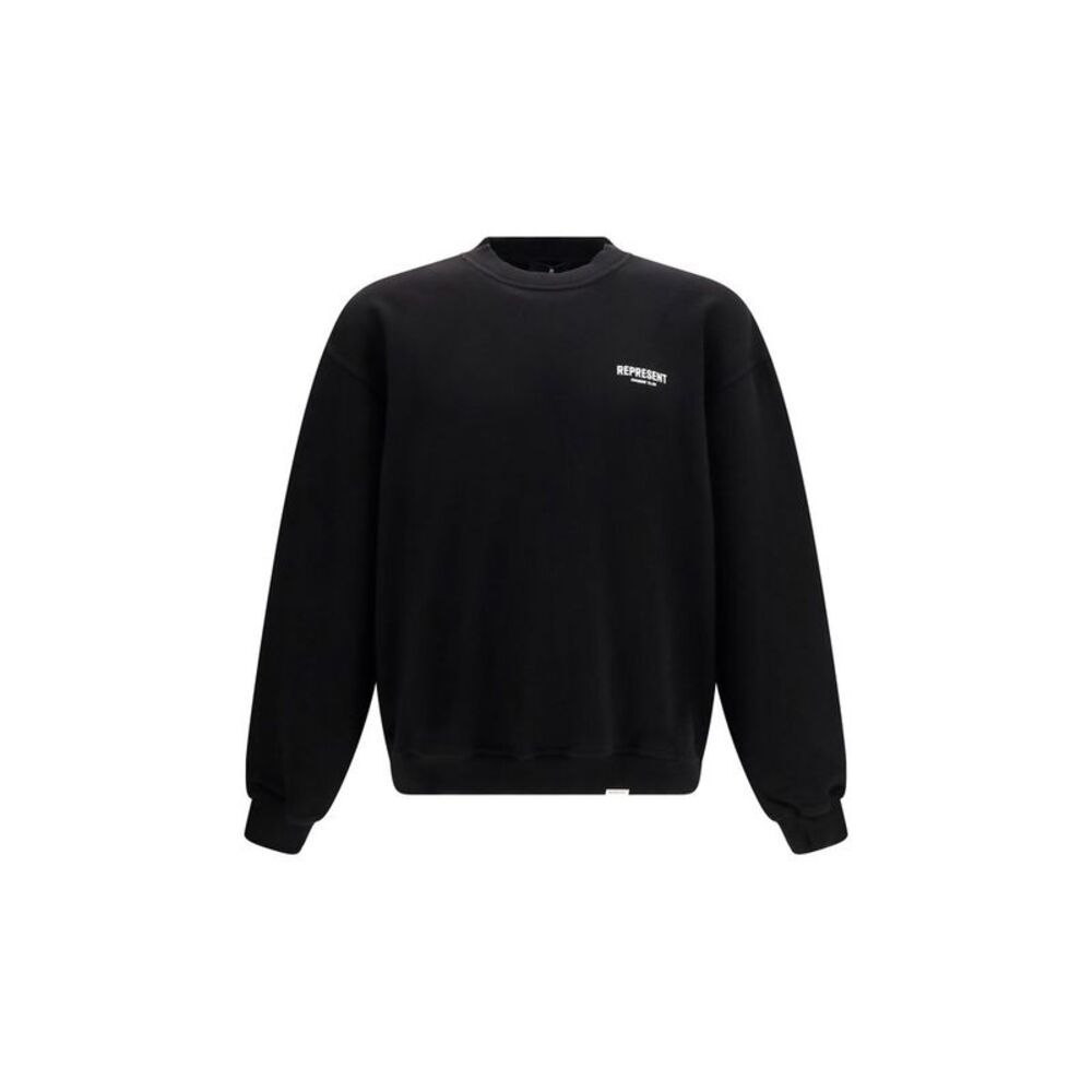 Represent Black Cotton Men's Sweatshirt